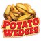 Signmission Potato Wedges Decal Concession Stand Food Truck Sticker, 8" x 4.5", D-DC-8 Potato Wedges19 D-DC-8 Potato Wedges19 - alternate 1